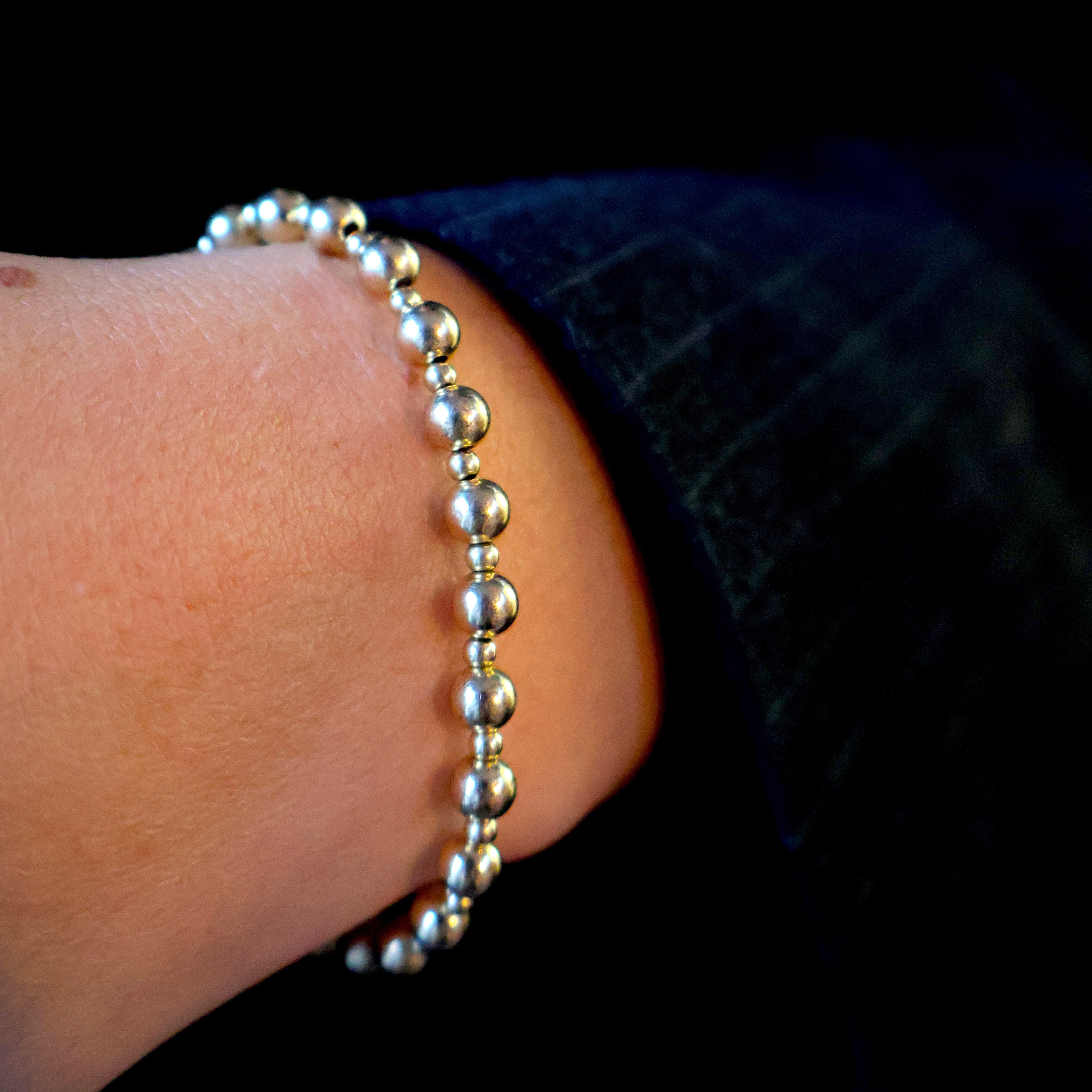 basic armbandje goldfilled 2.5mm en 5 mm kralen