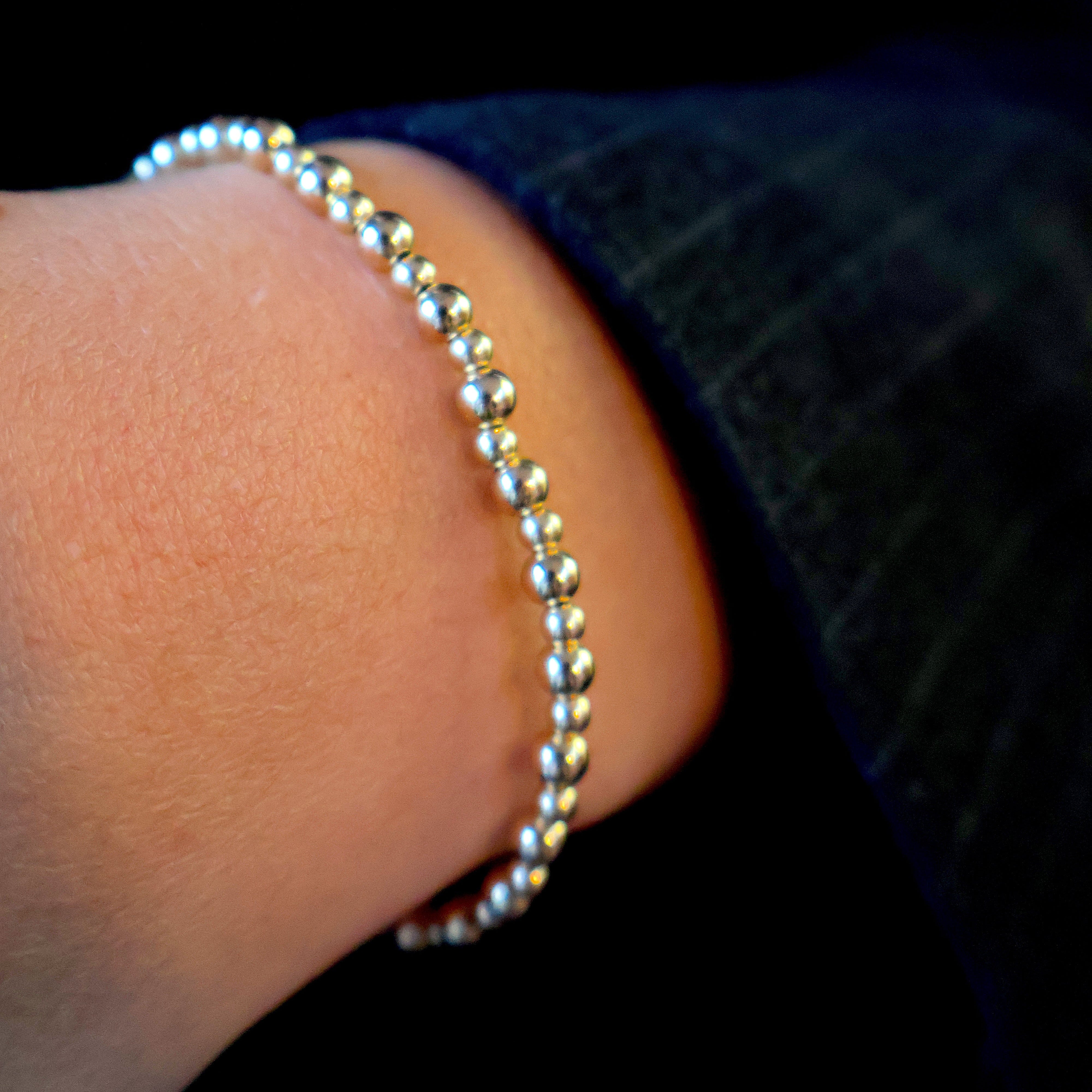 armband basic goldfilled 3 en 4mm kralen