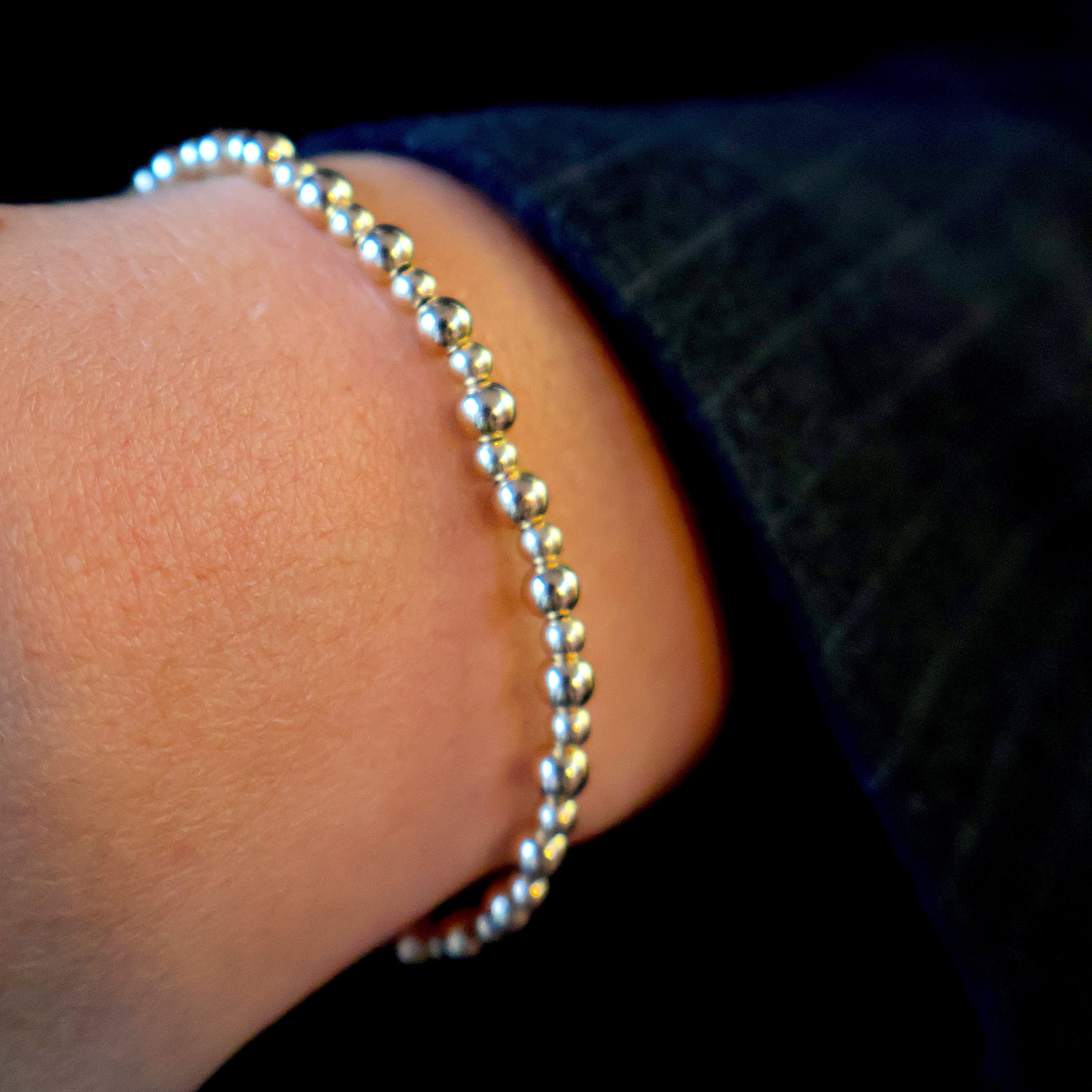 basic armband goldfilled 4 en 5mm kralen