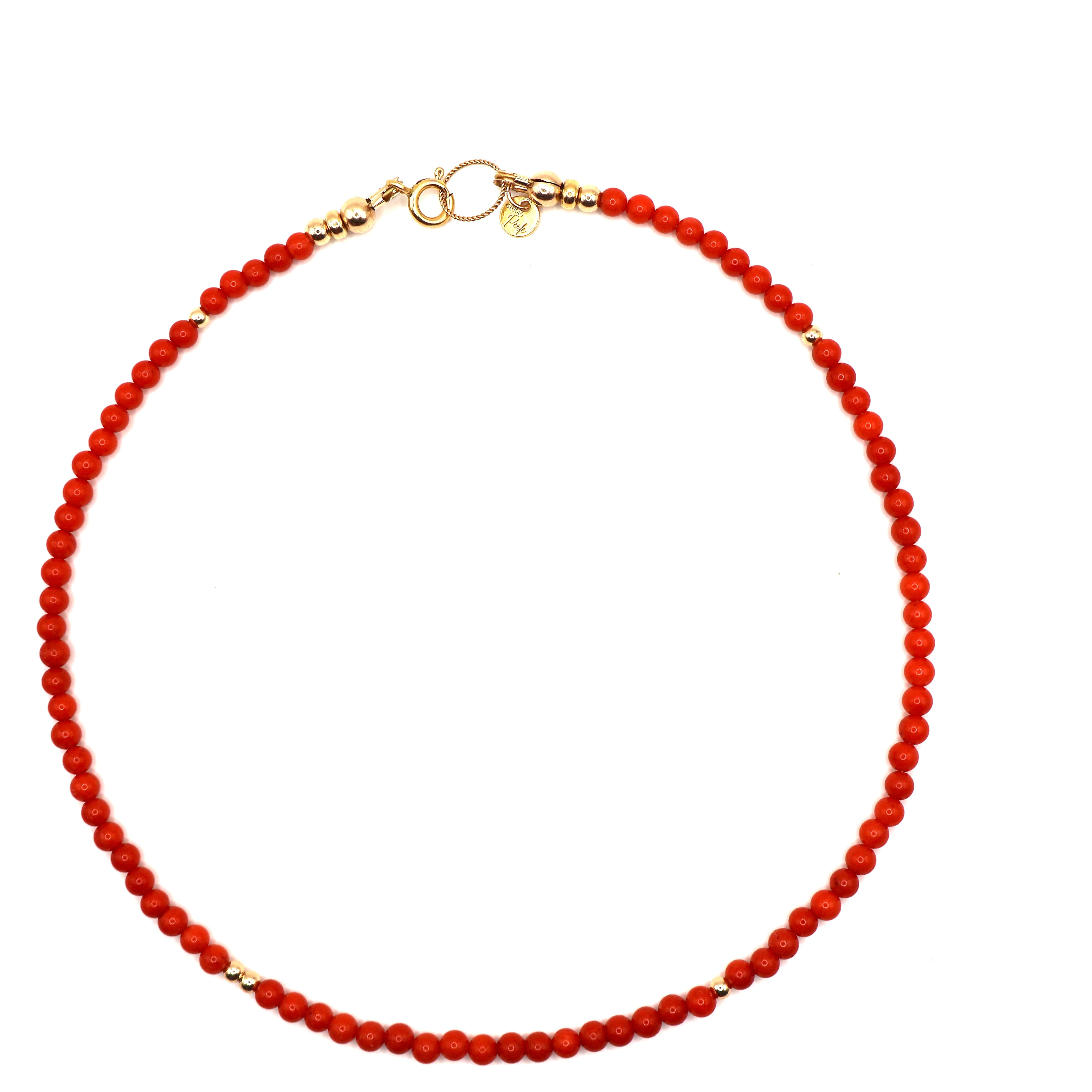 koraal 3mm met goldfilled