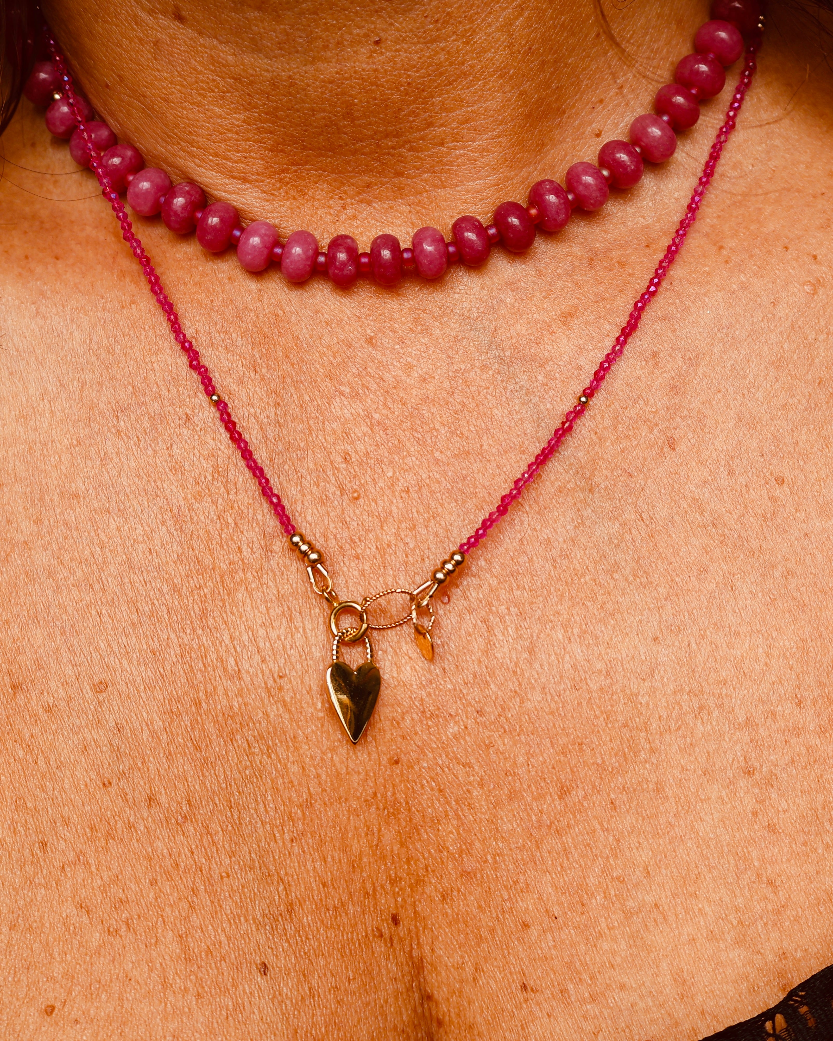roze jade & goldfilled