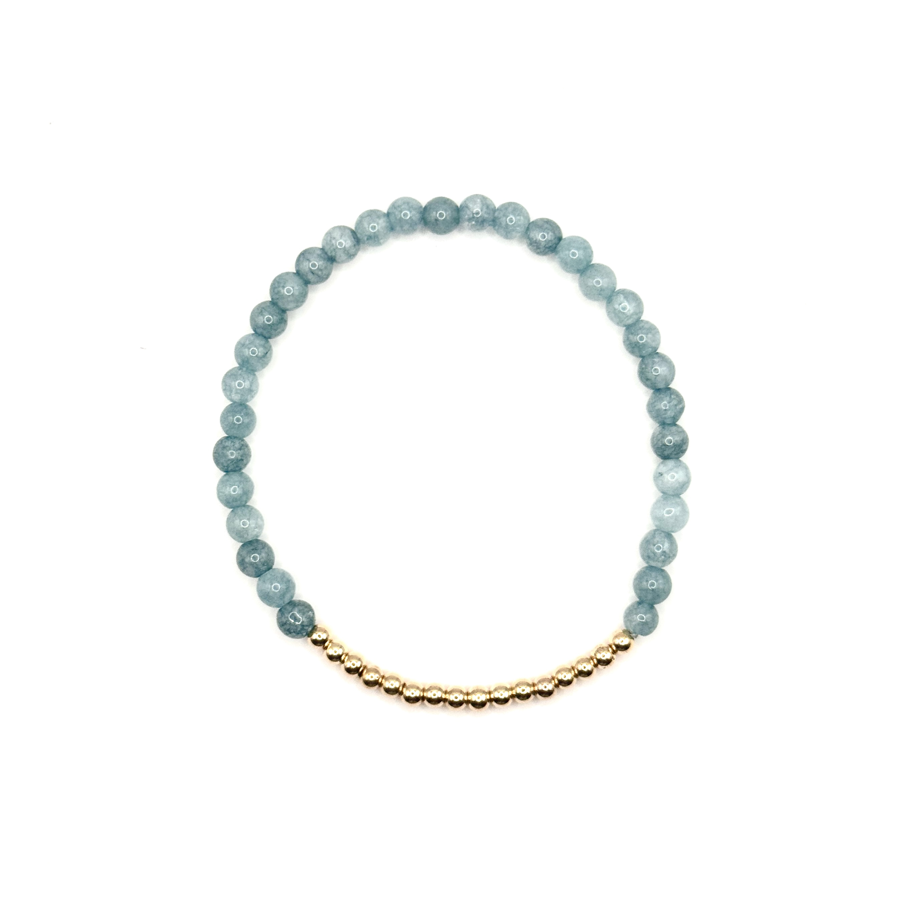 lichtblauw chalcedoon &  goldfilled