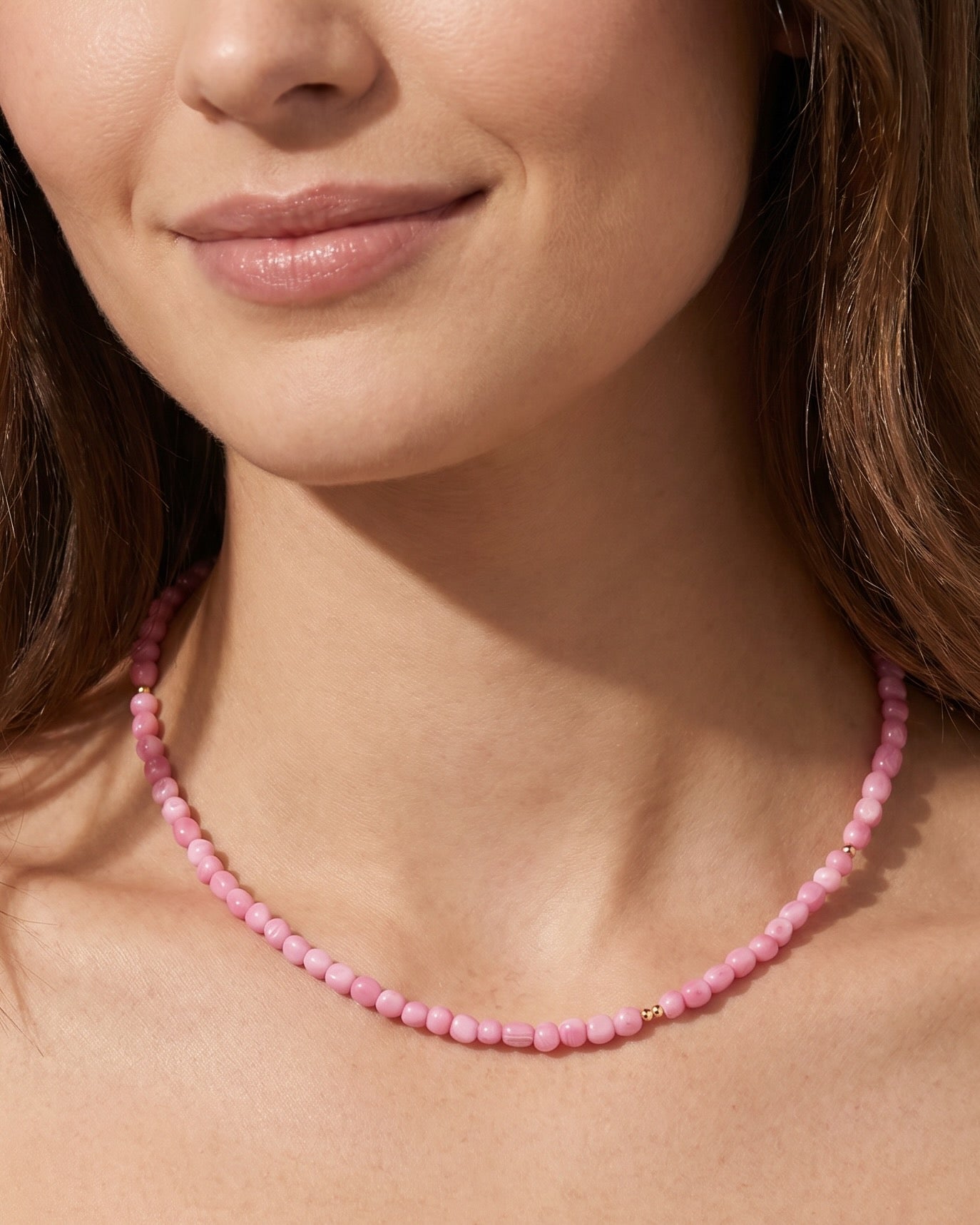 roze koraal & goldfilled