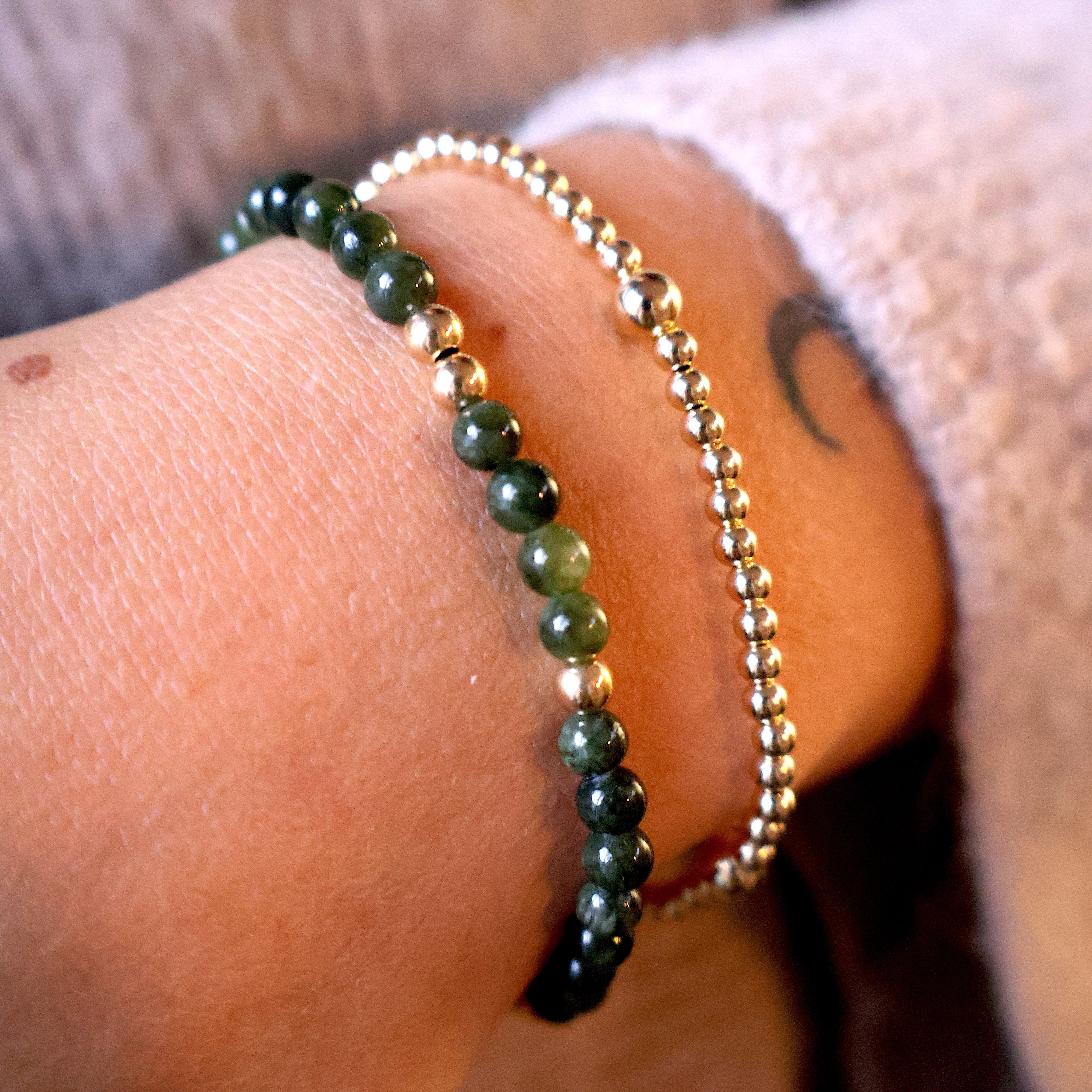 armband met marmer en goldfilled