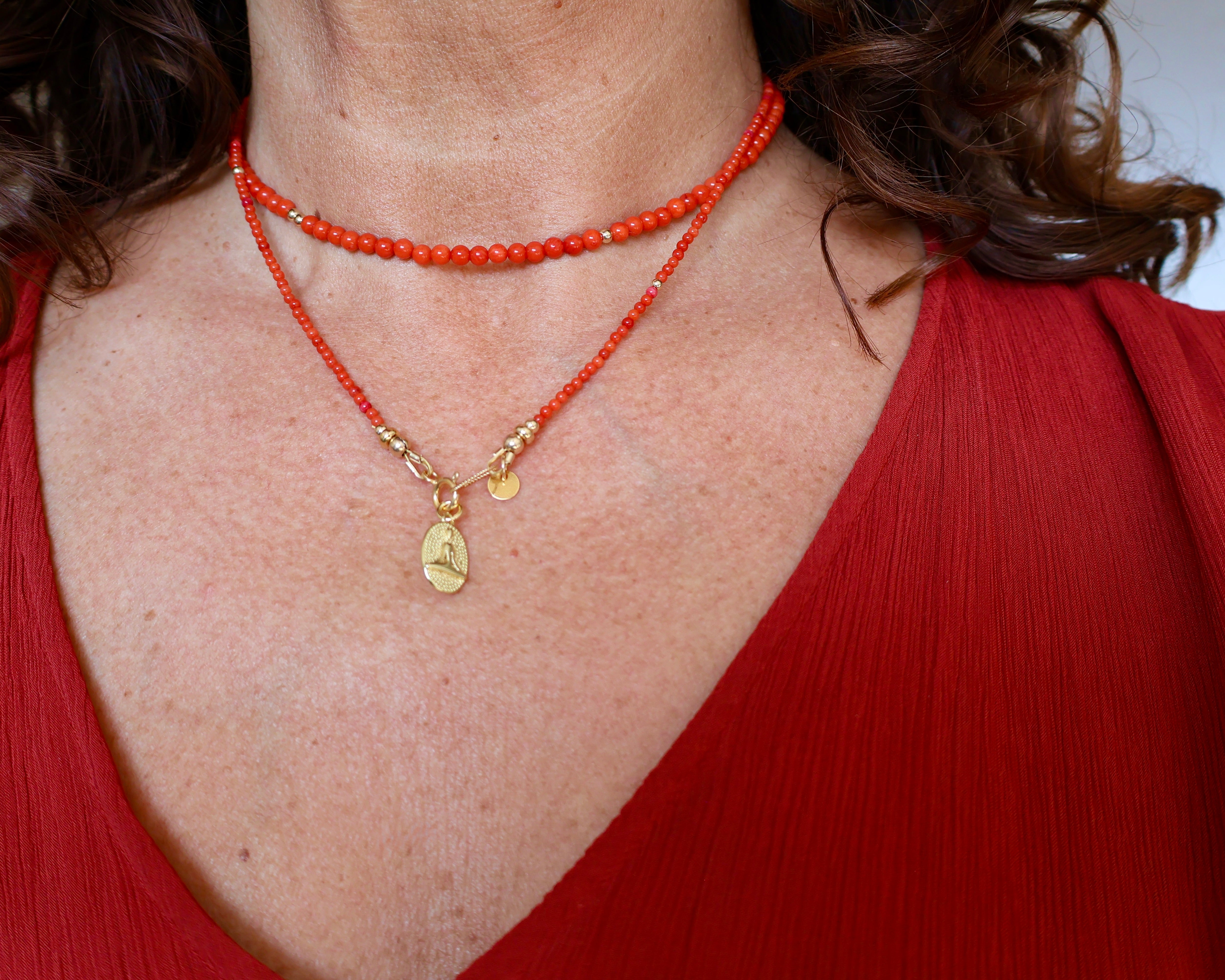 koraal 3mm met goldfilled