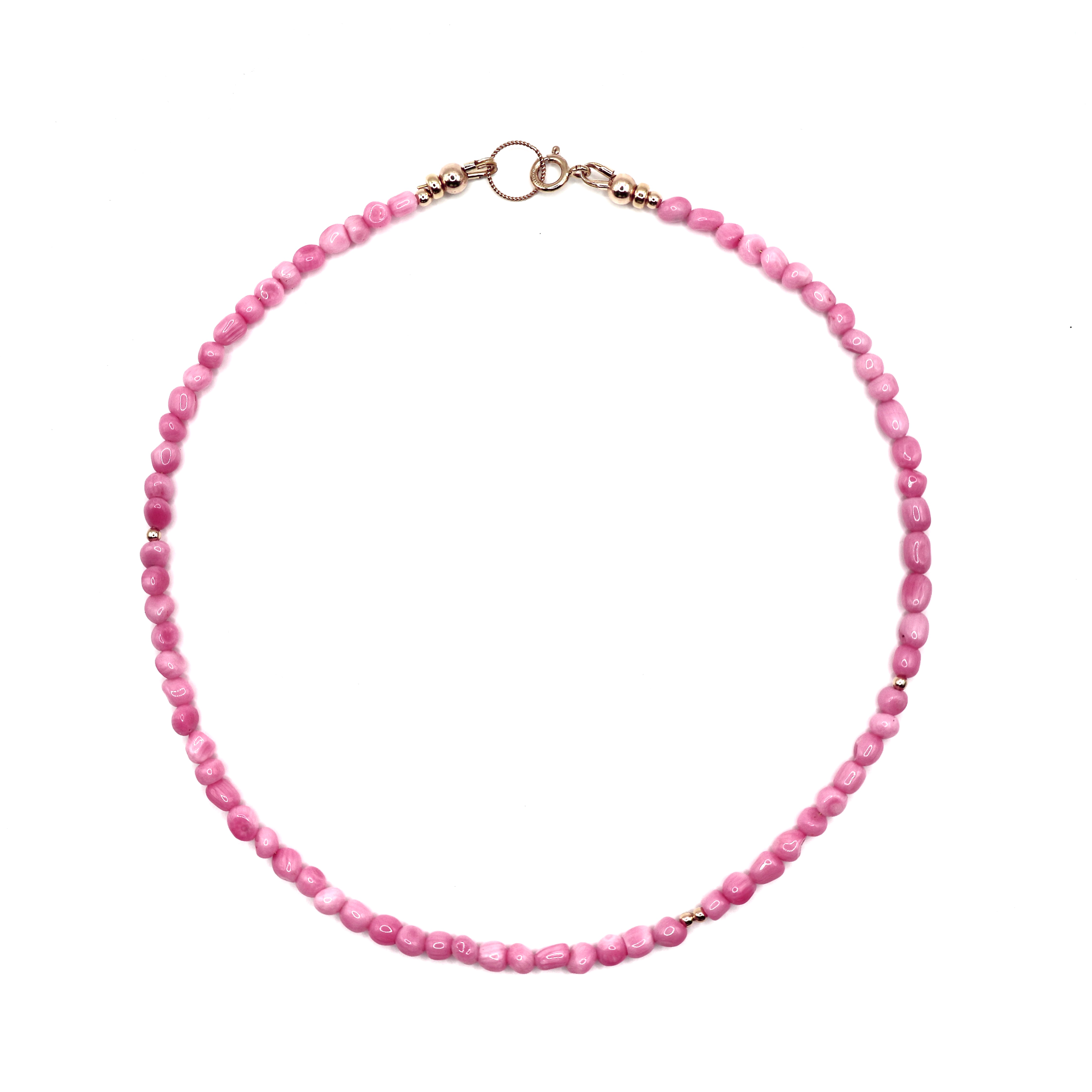 roze koraal & goldfilled